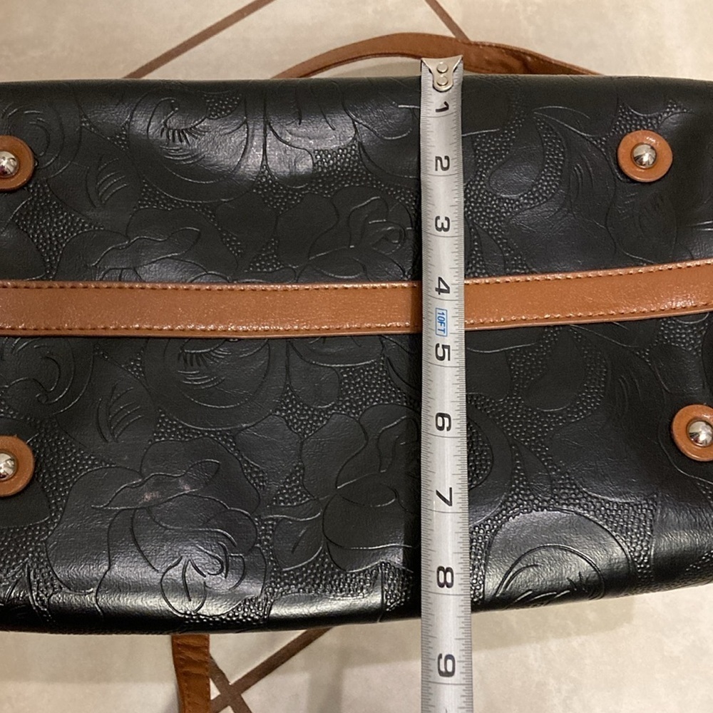 Gigi Hill Bag with Brown Leather Accents and Adjustable Strap - Picture 14 of 15
